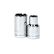Williams Standard Socket, Drive: 1/2", Type: Deep Socket, Style: 12 Point, Size: 3/4", Length: 3-1/32"