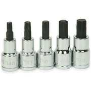 Williams 1/2" Dr Torx Bit Socket 5 Pcs