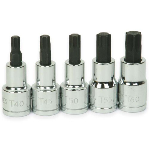 Williams 1/2" Dr Torx Bit Socket 5 Pcs