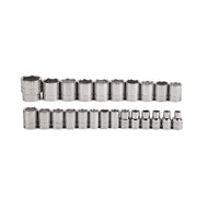 Socket Set, 10 Pieces, 1/2 Inch Dr, Shallow, 1/2 Inch Size