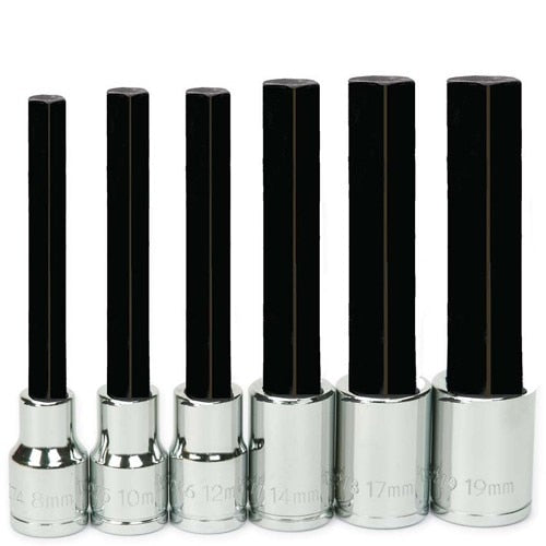 Williams 1/2" Dr Hex Long Bit Socket Set 6 Pcs