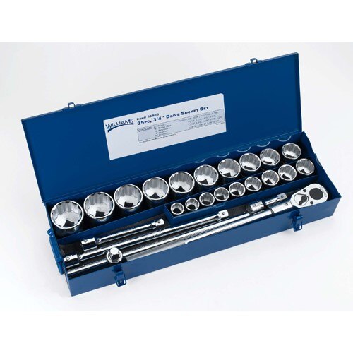 Williams 23 PC 3/4 DR MM SOC & DR TOOL W/BOX SET