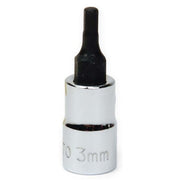 Socket Bit, 1/4 Inch Dr, 4 MM Size, Hex, 15/32 Inch OD