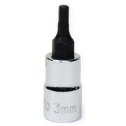 Socket Bit, 1/4 Inch Dr, 5 MM Size, Hex, 15/32 Inch OD