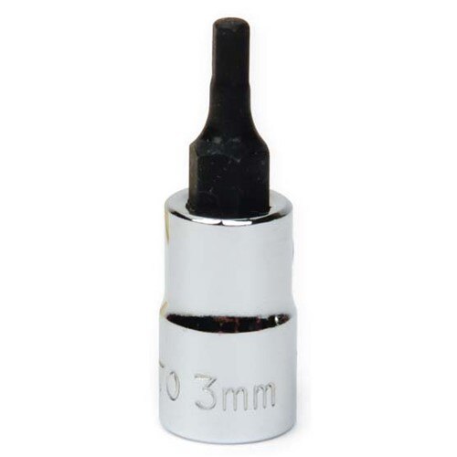 Socket Bit, 1/4 Inch Dr, 8 MM Size, Hex, 15/32 Inch OD