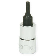 Socket Bit, 1/4 Inch Dr, T8 Size, Torx, 1/2 Inch OD