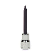 Socket Bit, 3/8 Inch Dr, 9/64 Inch Size, Ball Hex, SAE