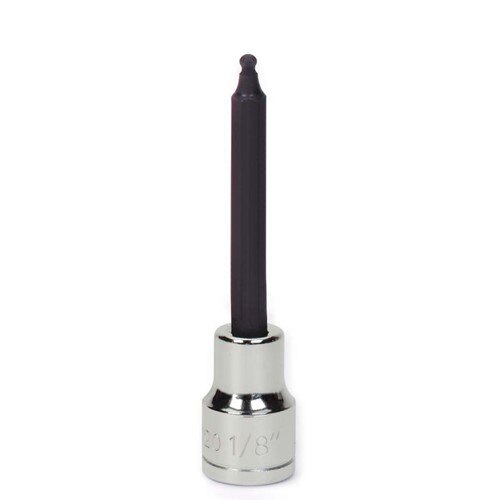 Socket Bit, 3/8 Inch Dr, 9/64 Inch Size, Ball Hex, SAE