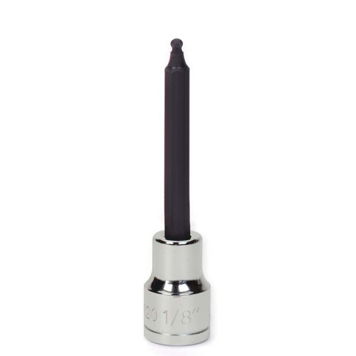 Socket Bit, 3/8 Inch Dr, 3/16 Inch Size, Ball Hex, SAE