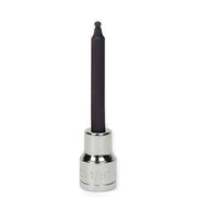 Socket Bit, 3/8 Inch Dr, 3/8 Inch Size, Ball Hex, SAE