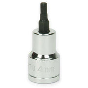 Socket Bit, 3/8 Inch Dr, 9 MM Size, Hex, 3/4 Inch OD