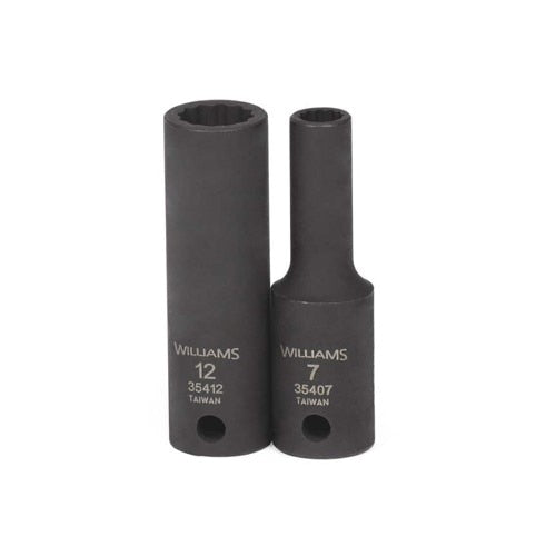 Socket, 2 1/2 Inch OAL, Deep Impact, 3/8 Inch Dr, 9 MM Size
