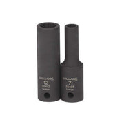 Socket, 2 1/2 Inch OAL, Deep Impact, 3/8 Inch Dr, 12 MM Size