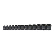 Socket Set, 13 Pieces, 3/8 Inch Dr, Shallow, 3/8 Inch Size