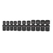 Socket Set, 11 Pieces, 1/2 Inch Dr, 6 Point, 1/2 Inch Size
