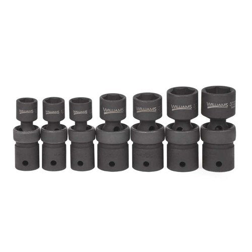 Socket Set, 7 Pieces, 1/2 Inch Dr, 6 Point, 1/2 Inch Size