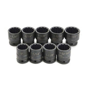 Socket Set, 9 Pieces, 3/4 Inch Dr, Shallow, 3/4 Inch Size