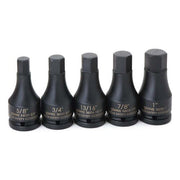 Socket Set, 5 Pieces, 3/4 Inch Dr, Impact Hex, 3/4 Inch Size