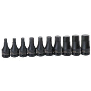 Williams  3/4" Drive One Piece Impact Hex Bit Drivers, Sizes: 10 - 32 mm, Metric, 10 piece set