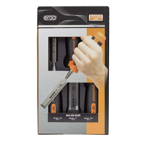Bahco 3 Pcs Ergo Chisel Set