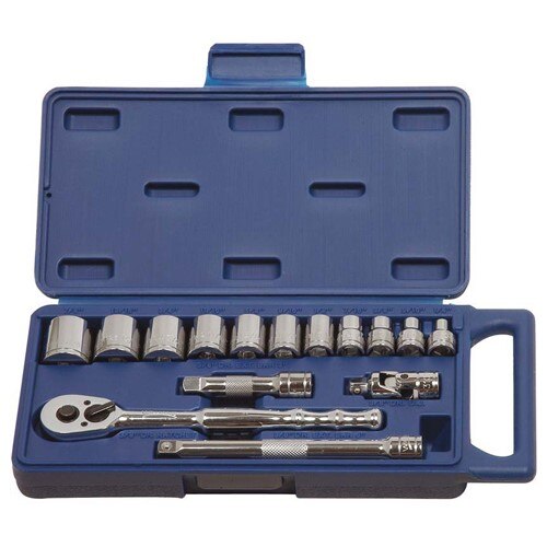 Williams 15 Pce 3/8" Dr Socket & Dr Tool Set Sae