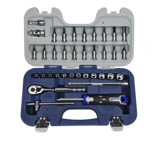 Williams 32Pc 1/4" & 3/8"Dr. Bit Socket Set