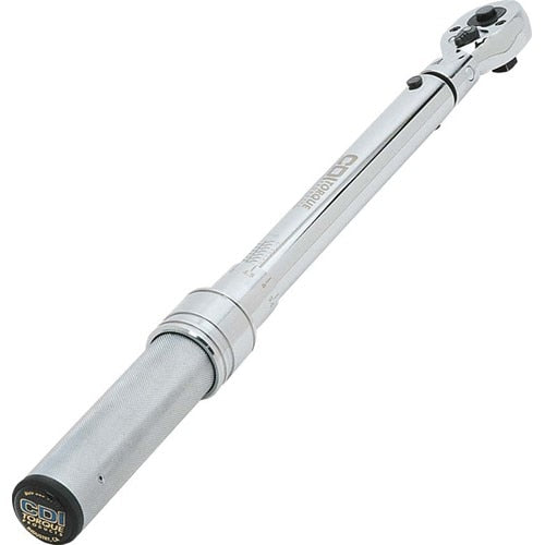 Torque Wrench, 3/8 Inch Drive, 10 to 80 ft lb, 0.5 ft lb