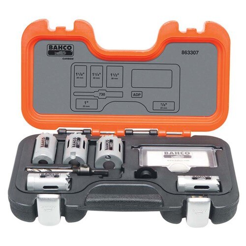 Bahco Professional Carbide-Tip Holesaw Set 7-Pcs