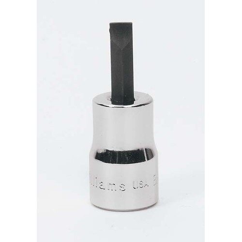 Socket Bit, 3/8 Inch Dr, 3/16 x 0.032 Inch Size, Slotted