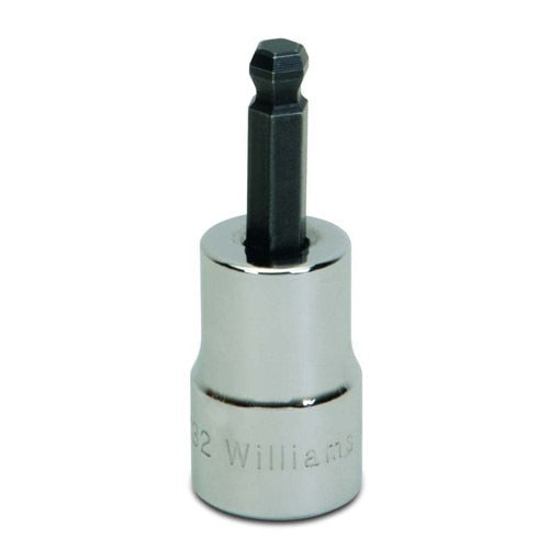 Socket Bit, 3/8 Inch Dr, 5/32 Inch Size, Ball Hex, SAE