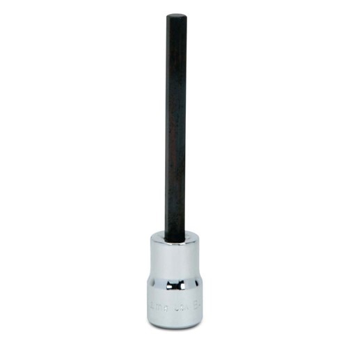 Socket Bit, 3/8 Inch Dr, 3/16 Inch Size, Hex, 6 Inch OAL