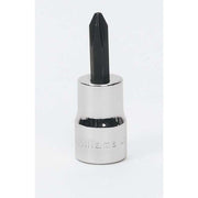 Socket Bit, 3/8 Inch Dr, #1 Size, Phillips, 1 1/16 Inch L