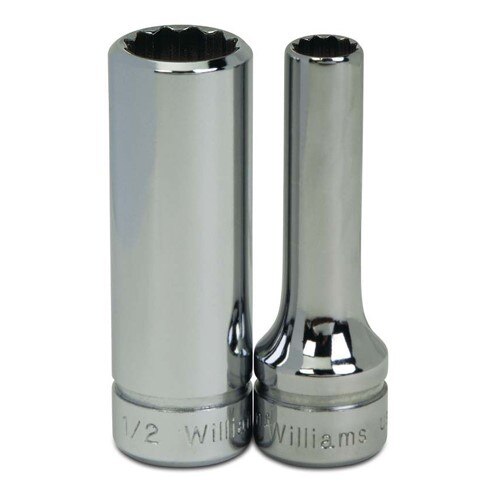Socket, 2 1/8 Inch OAL, Deep, 3/8 Inch Dr, 5/16 Inch Size