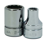 Socket, 11/32 Inch OAL, Shallow, 3/8 Inch Dr, 6 MM Size