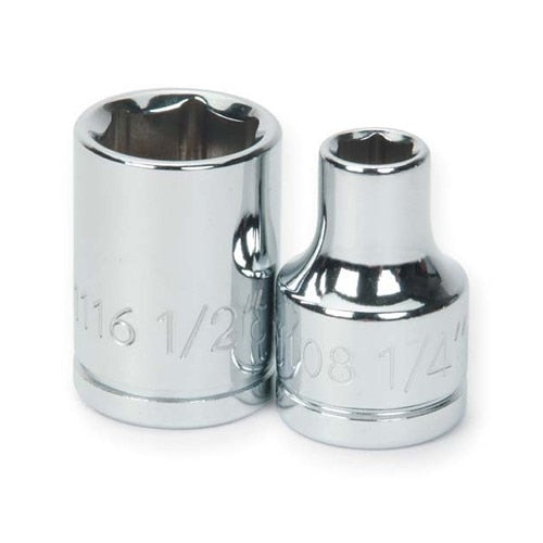 Socket, 1 1/32 Inch OAL, Shallow, 3/8 Inch Dr, 10 MM Size