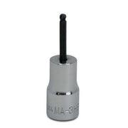 Socket Bit, 1/4 Inch Dr, 3/32 Inch Size, Ball Hex, SAE