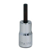 Socket Bit, 1/4 Inch Dr, 7/32 Inch Size, Hex, 7/8 Inch L