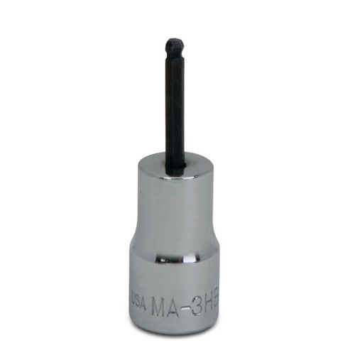 Socket Bit, 1/4 Inch Dr, 7/32 Inch Size, Ball Hex, SAE