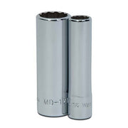 Socket, 2 Inch OAL, Deep, 1/4 Inch Dr, 9/16 Inch Size