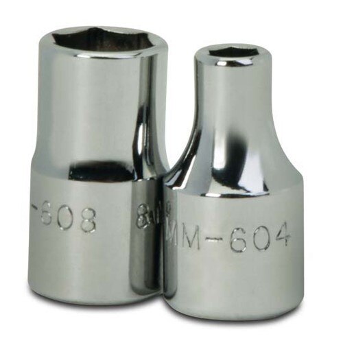 Socket, 7/8 Inch OAL, Shallow, 1/4 Inch Dr, 5 MM Size