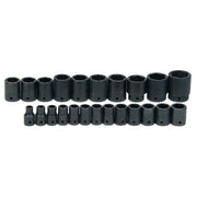 Socket Set, 23 Pieces, 1/2 Inch Dr, Shallow, 1/2 Inch Size