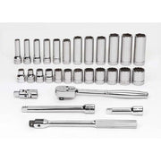 Socket/Tool Set, 29 Pieces, 6-Point, 3/8 Inch Dr