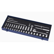 Socket/Tool Set, 39 Pieces, 12-Point, 3/8 Inch Dr