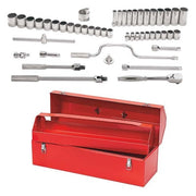 Socket/Tool Set, 47 Pieces, 12-Point, 1/2 Inch Dr