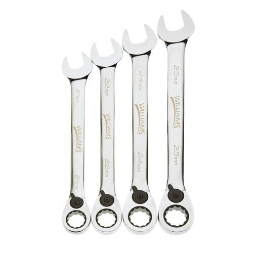 Williams Ratchet Combo Wrench Set 4-Pcs