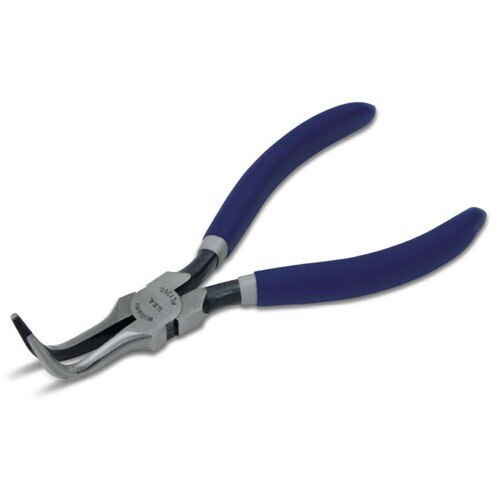 Long Nose Plier, 73° Bent Thin Nose, 6 1/4 Inch OAL