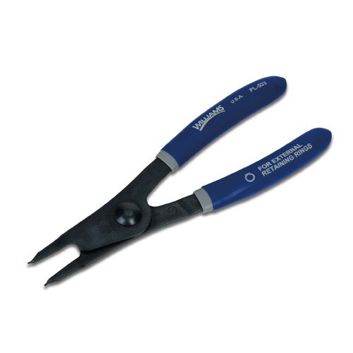 Retaining Ring Plier, Fixed Tip, External, 6 1/2 Inch OAL