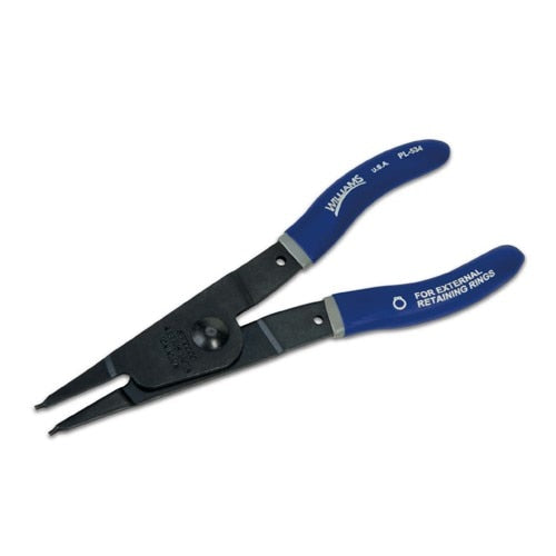 Retaining Ring Plier, Fixed Tip, External, 7 Inch OAL