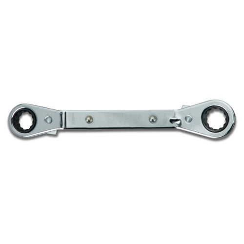 Box End Wrench, 12-Point, 1/2 x 9/16 Inch Opening, Offset
