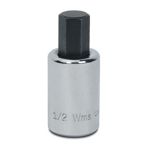 Socket Bit, 1/2 Inch Dr, 5/8 Inch Size, Hex, SAE